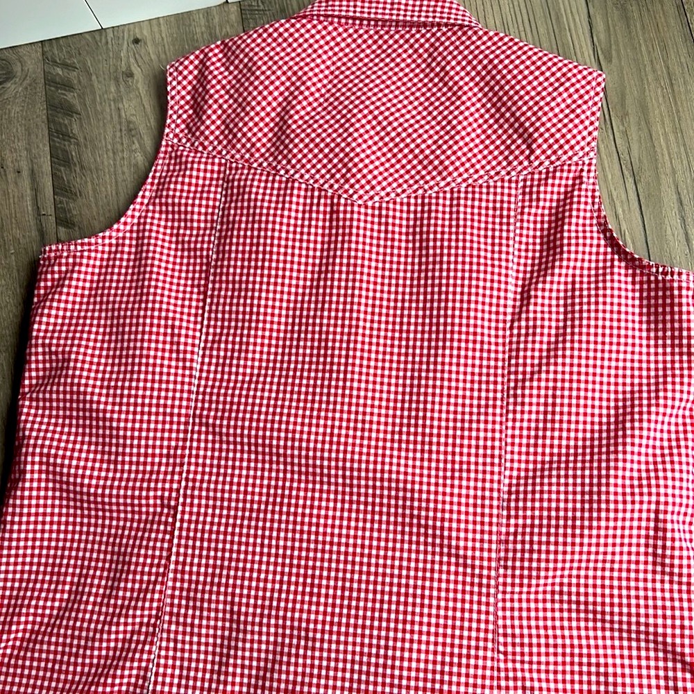Bit & Bridle Button-up sleeveless shirt XL - Picture 5 of 7